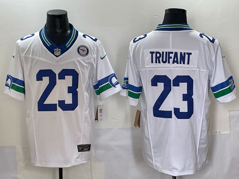 Men Seattle Seahawks #23 Trufant white 2025 Nike NFL jersey